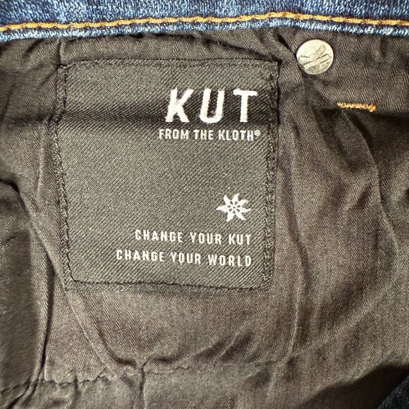 Kut From the Kloth Skinny Jeans Women Size 4 Blue Stretch Cotton Blend 5-Pockets - Picture 11 of 14